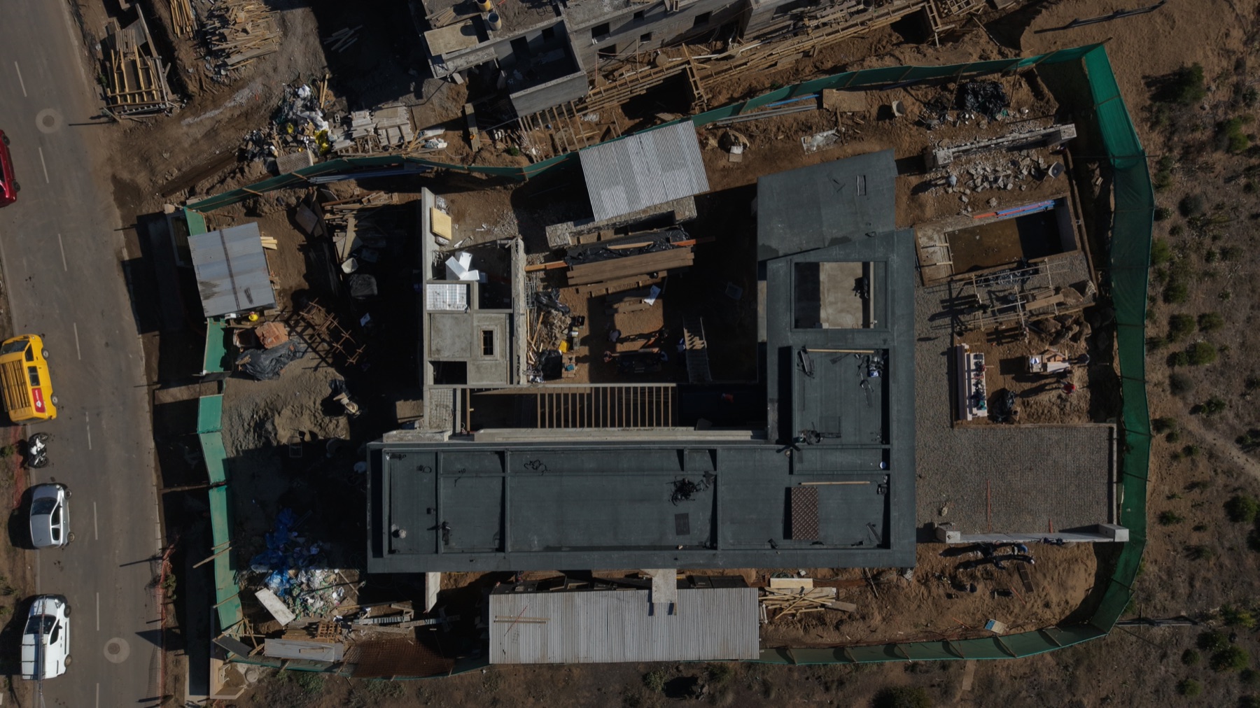 Complejo residencial, vista aérea
