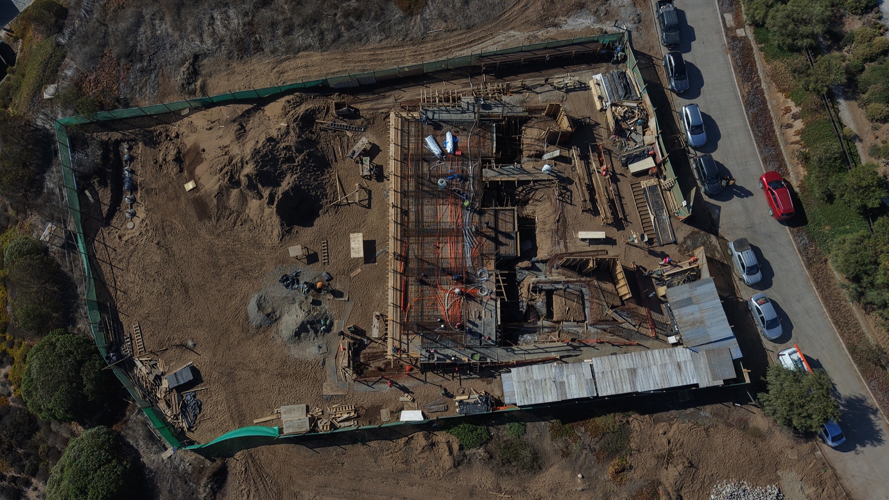 Proyecto en construcción, vista aérea