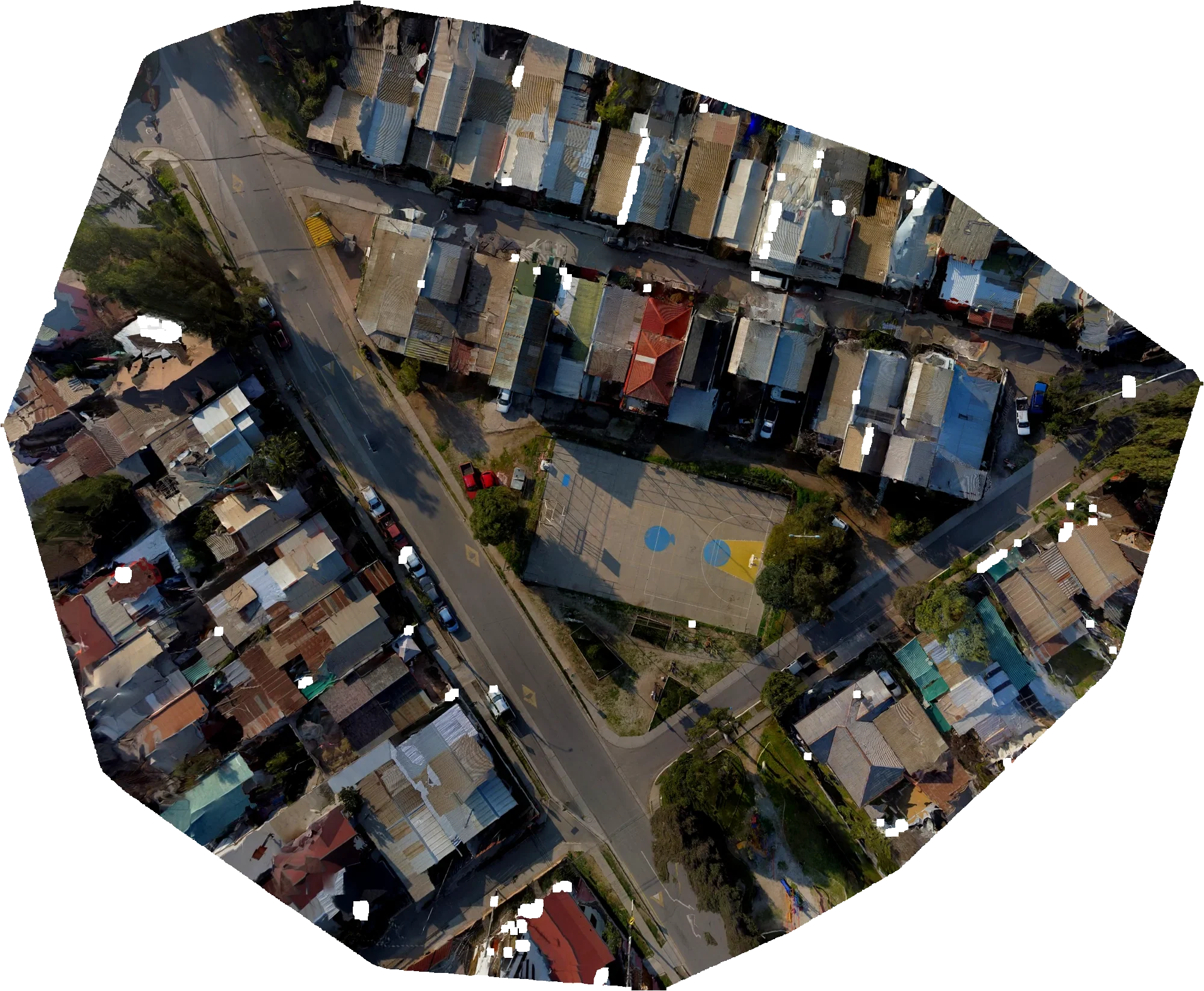 Ortofoto de zona urbana